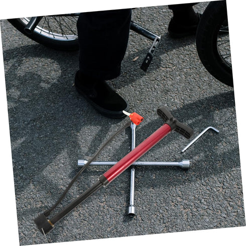 Portable Air Pump Bicycle Pump, Battery Car Yellow Plastic Needle