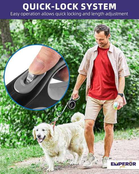 Retractable Dog Leash Add-On Accessory, Anti-Bite Rope for Extra Protection Against Biting from Pups