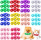 JETTINGBUY 30 Pieces Dog Bow Ties, Adjustable Pet Diamond Flower Collars for Dogs Cats in 10 Colors