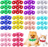 JETTINGBUY 30 Pieces Dog Bow Ties, Adjustable Pet Diamond Flower Collars for Dogs Cats in 10 Colors