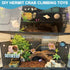 4 Pcs DIY Hermit Crab Climbing Toys | Hermit Crabs Climbing Wall & Platform with Ladder | Hermit Crab Tank Accessories