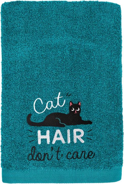 DAN RIVER 100% Cotton Dog Bath Towel, Ultra Soft 450 GSM, Quick Drying, Lint-Free Cat and Dog Grooming Towel, 20x40