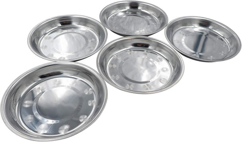 Dog Bowls Cat Bowls 5-Pack (Stainless Steel Bowls, Dish)