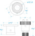Seachoice 10161 Deck Connector – Watertight Fitting – 1-1/2 Inch Flange Diameter, 3 Amps at 12V