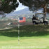 KINGTOP Golf Flagstick - Portable Design Practice Putting Green Flag Stick for Yard, Club, 3FT or 6FT Heights Available