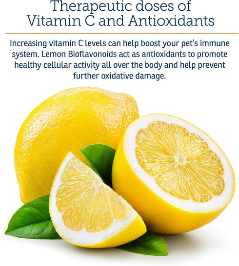 Rx Vitamins Bio-C - Vitamin C for Dogs and Cats, Immune Support Supplement with Lemon Bioflavonoids for Allergy Relief,