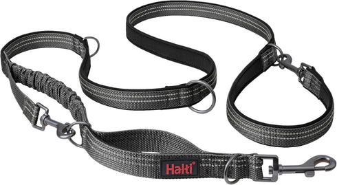 HALTI Anatomy Multifunctional Dog Leash - Shock Absorbing Double-Ended Leash, Ideal for Walking & Training, Size Small,