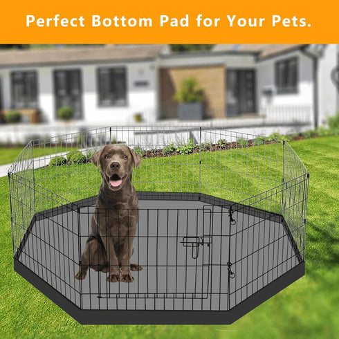 24 Inch 8 Dog Playpen Bottom Pad Fits for Panels Regular Octagon Metal Exercise Pet Playpen, Dog Crate Pad Puppy
