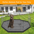 24 Inch 8 Dog Playpen Bottom Pad Fits for Panels Regular Octagon Metal Exercise Pet Playpen, Dog Crate Pad Puppy