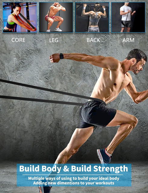 Pull Up Bands Set, Resistance Bands for Men & Women, Exercise Workout Bands for Muscle Training and Physical Therapy