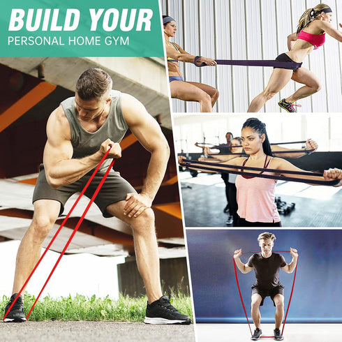 Resistance Bands Set for Legs, Pull Up Assistance Bands, Workout Bands for Muscle Training, Physical Therapy