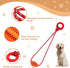 Interactive Dog Chew Toy with Rope for Aggressive Chewers - Treat Dispensing, Toothbrush for Pet Teeth Cleaning