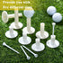 Sosation 23 Pieces Rubber Golf Tees Set, Holders for Driving Range Mats, Mixed Sizes for Indoor Outdoor Training