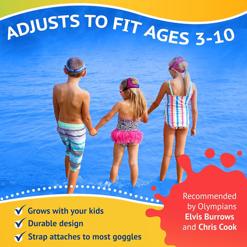 Frogglez Anti-Fog Swimming Goggles for Kids Under 10, Recommended by Olympic Swimmers