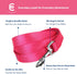 Blueberry Pet Essentials French Pink Dog Leash - 4' * 1" for Large Dogs | Heavy Duty Nylon Lead for Walking & Training