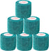2 Inch Vet Wrap Tape Bulk, Hunter Green, Pack of 6, Self Adhesive Flex Bandage for Pets