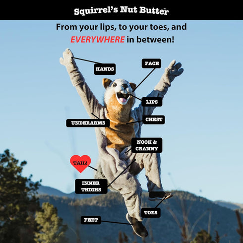 Pack 2.0 oz Squirrel's Nut Butter Anti Chafe Tub | All Natural Chafe Prevention & Skin Care for Athletes, Runners
