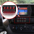 FXC Rocker Switch Aluminum Panel, 4 Gang Toggle Switches Dash, 5 Pin ON/OFF, 2 LED Backlit for Boat Car Marine Red