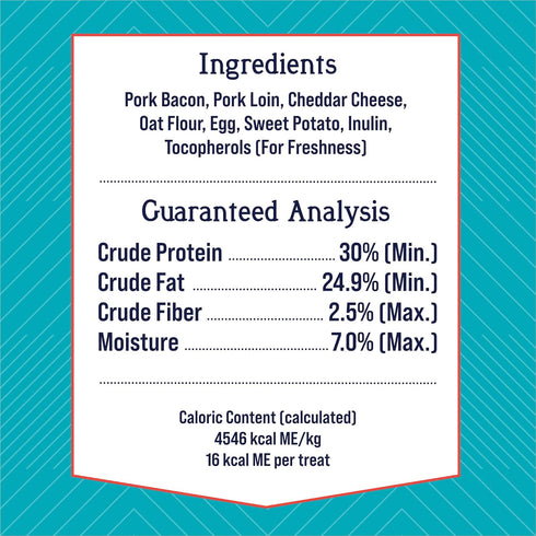 Stewart Freeze Dried Dog Treats, PuffPops Bacon, Egg, and Cheese Recipe, Gluten Free, 2.8 Ounce Resealable Pouch, Made in USA, Dog Training Treats