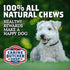 Bully Stick Bites Raised & Made in USA - 1 lb, Odor Free, All-Natural Dog Chews