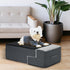 OYLZ 4 18" Dog Stairs Pets Steps Gray Pet Ladder for Sofa Couch and Bed Made of High Density Sponge Stairs