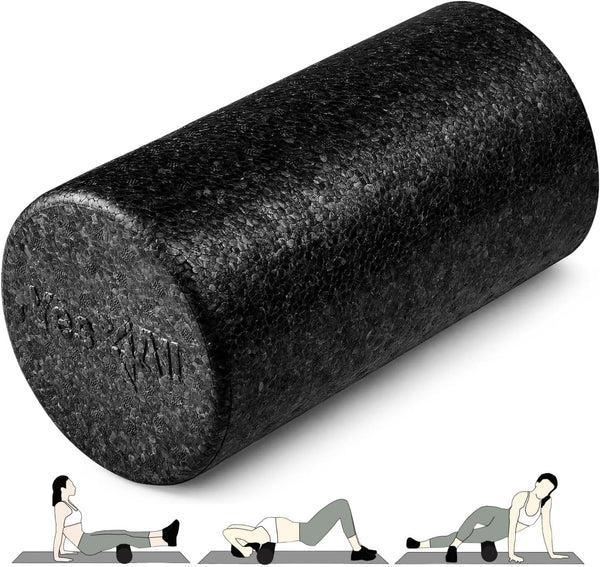 Yes4All High-Density Foam Roller - 12, 18, 24, 36 Inch for Back Pain Relief, Yoga, Exercise, Physical Therapy, Muscle