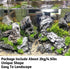 PINVNBY Natural Rocks for Reptile and Amphibian Enclosures, PH Natural Aquarium Stone, Aquascaping