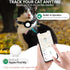 Bingolar IP68 GPS Tracker for Cats, Mini GPS Pet Tracker with Collar, Waterproof Cat Trackers,No Monthly Fee,Work