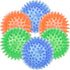 6PACK Squeaky Dog Toys, Spiky Dog Balls for Dental Health, Squeaker Ball Toys for Aggressive Chewers (S 6PACK)