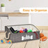 Collapsible Fabric Dog Toy Box, Storage Bin with Handle, Trapezoid Basket Organizer for Pet Toys and Accessories