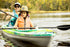 Pelican Standard Kayak Paddle - Aluminum Shaft with Durable Polypropylene Blade - 0/65° Blade Angle with Drip Ring