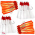 20pcs 5/0 4 Packs Fish WOW! Fishing Shrimp Flying Hook Unrigged White Red Yellow Krystal Flash