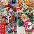 Dog Christmas Sweater Red Snowman Snowflake for Dogs Cats, Xmas Costume Pet Holiday Vest Pullover Outfits, L