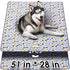 Hompet Washable Pee Pads for Dogs, 51"x28", 2-Pack Thick Heavy Absorbency Reusable