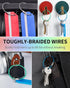 Uniclife 4 Inch/6 Inch Wire Keychain Cable - Large Stainless Steel Key Ring Loop Holder for Luggage Tag Keeper