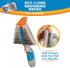 Quick-Cleaning Grooming Brush by Pets Know Best, Self-Cleaning Deshedding Tool for Cats & Dogs, Gentle Detangling