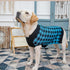 PUPTECK Dog Sweaters for Large Medium Small Dogs, Classic Plaid Style Holiday Winter Coat for Pets