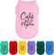 Expressive Polyester Dog Shirt Vest, Soft Lightweight Puppy Shirt for Small Medium Dogs, 'Cute but Psycho' Slogan Print