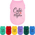 Expressive Polyester Dog Shirt Vest, Soft Lightweight Puppy Shirt for Small Medium Dogs, 'Cute but Psycho' Slogan Print