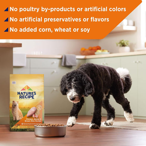 Nature's Recipe Chicken, Barley & Brown Rice Recipe Dry Dog Food, 24 lb. Bag