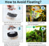 QXUJI 4PCS Air Driven Bio Filter Sponge Aquarium Filter, Bio Sponge Filter, Aqua Flow Sponge, Air Pump Driven