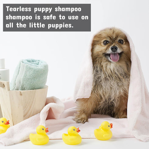Pet Silk Tearless Puppy Shampoo 16oz, Gentle Tear-Free Formula for Sensitive Skin & Coat, Fragrance & Dye Free