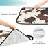 Haskirky 2 Pack Cow Print Washable Pee Pads for Dogs, Non-Slip Reusable Dog Pads Waterproof Whelping Training Pet Mat