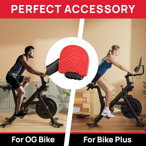 Peloton Bike Compatible Pedals for Regular Shoes, Extra Large Fit Replacement Adapter, Flat Platform Clipless Exercise