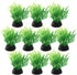 Green Aquarium Plant Ornaments 10Pcs Lifelike Plastic Fish Tank Foreground Grass for Water Tank Decorations
