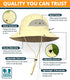 GearTOP Bucket Hats for Men, Sun Hat, Safari Hat, Boonie Hat, Beach Hats for Fishing, Hiking
