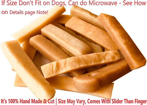 Snow Hill Himalayan Yak Golden Cheese Churpi Dog Chews, Pinky Finger Size 12-13 Pcs Small Cheese Nuggets