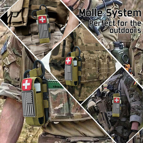 1000D Upgrade Laser Cut Molle Tourniquet Holder, Heavy Duty Tactical Molle Tourniquet Pouch Holder