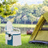 Commode 5 VINGLI Portable Toilet | Back & Handrail Design with Gallon Bucket Inner, Camping RV Toilet for Adult, Kids