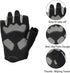KorhLeoh Workout Gloves for Men Women, Anti Slip Breathable Weight Lifting Gloves for Gym Exercise, Cycling, Fitness